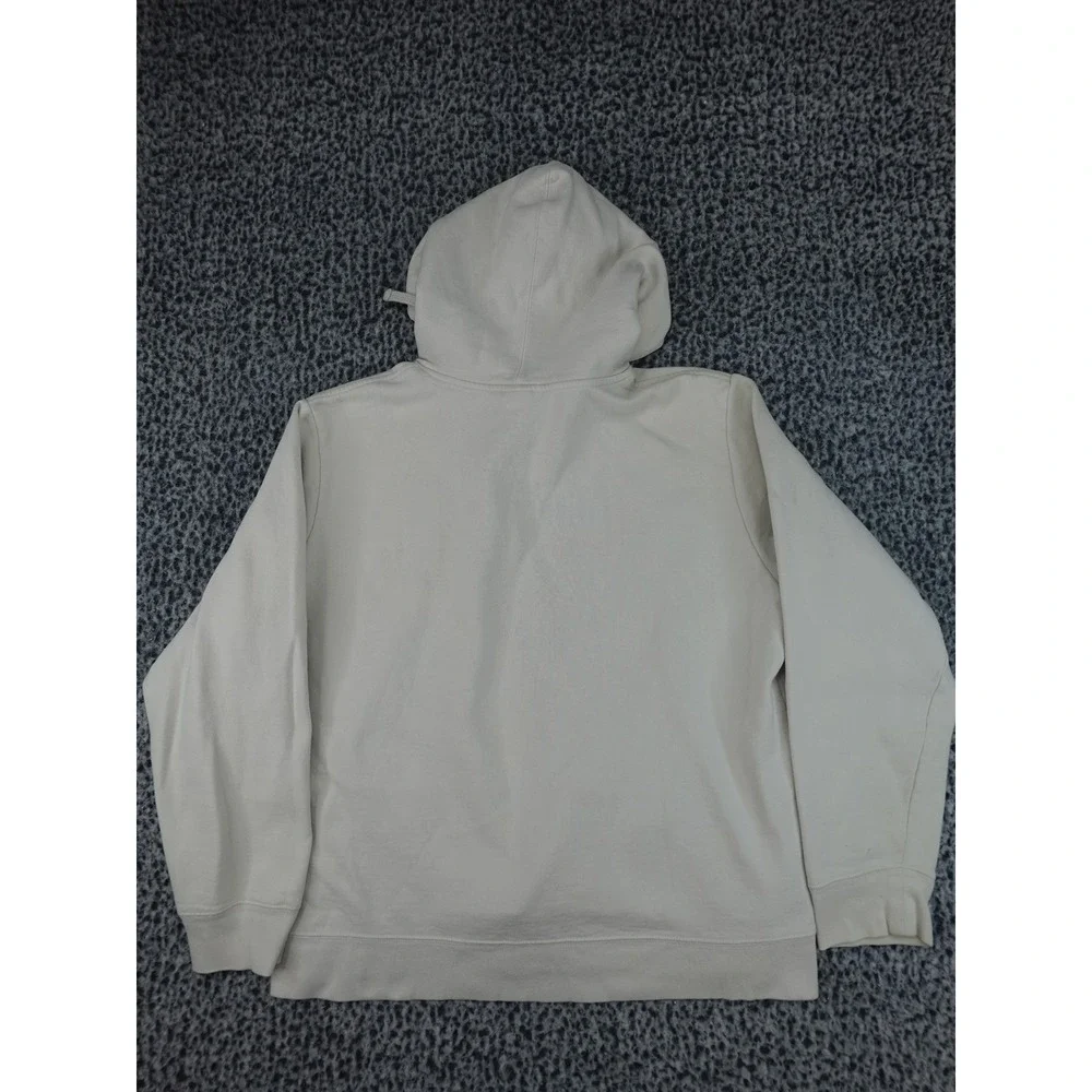 The North Face Hoodie Mens XL‎ Cream Half Dome Logo Pullover Fleece